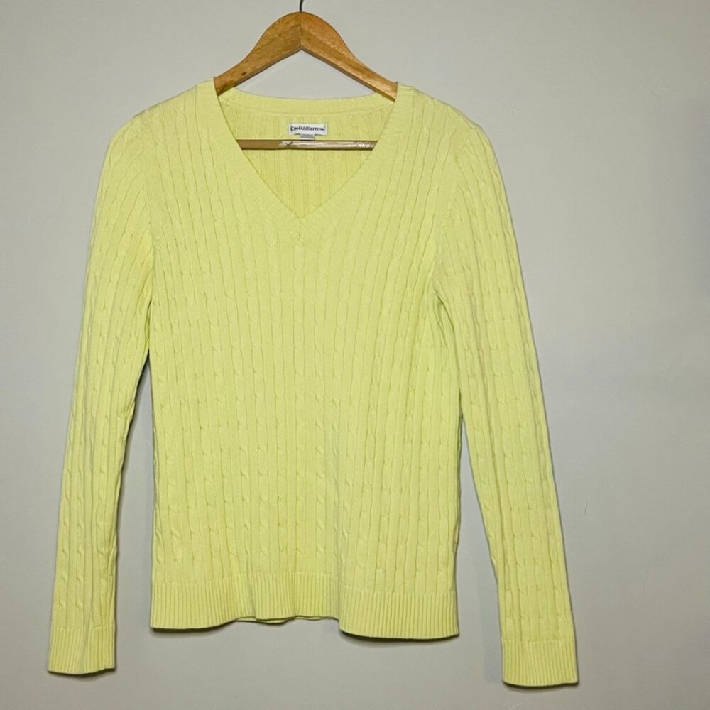 Croft & Barrow Yellow Sweater